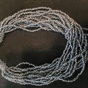 Elegant Black Beaded Necklace